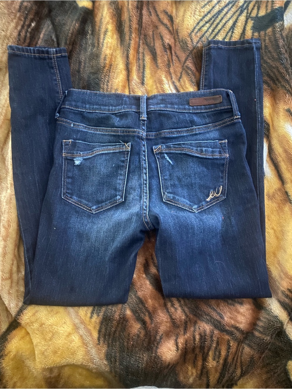Express Dark Indigo Skinny Jeans for Women
